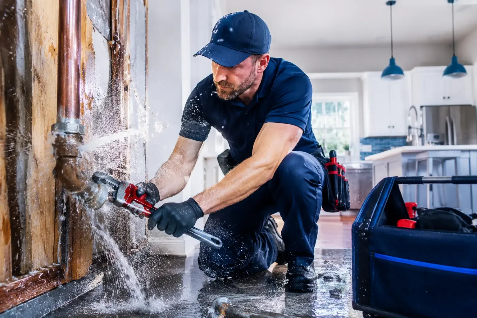 Emergency pipe repair in Massachusetts
